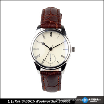 Ladies high quality japan miyota watch leather brown